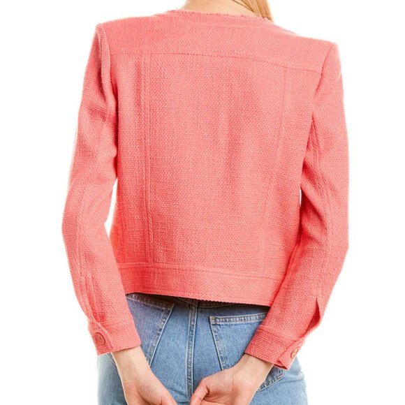 IRO Pink Felicity Tweed Jacket - Picture 2 of 16